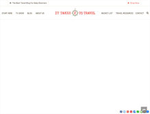 Tablet Screenshot of ittakes2totravel.com